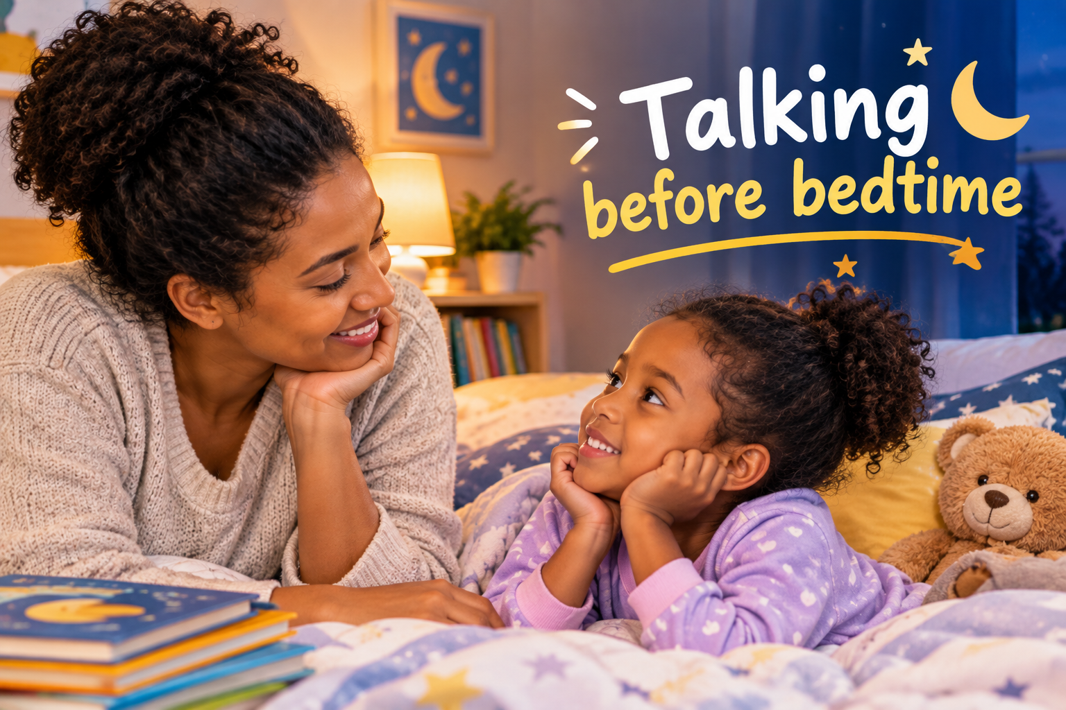 Talking before bedtime